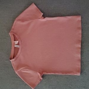H & M Women's pink short sleeve top, medium
